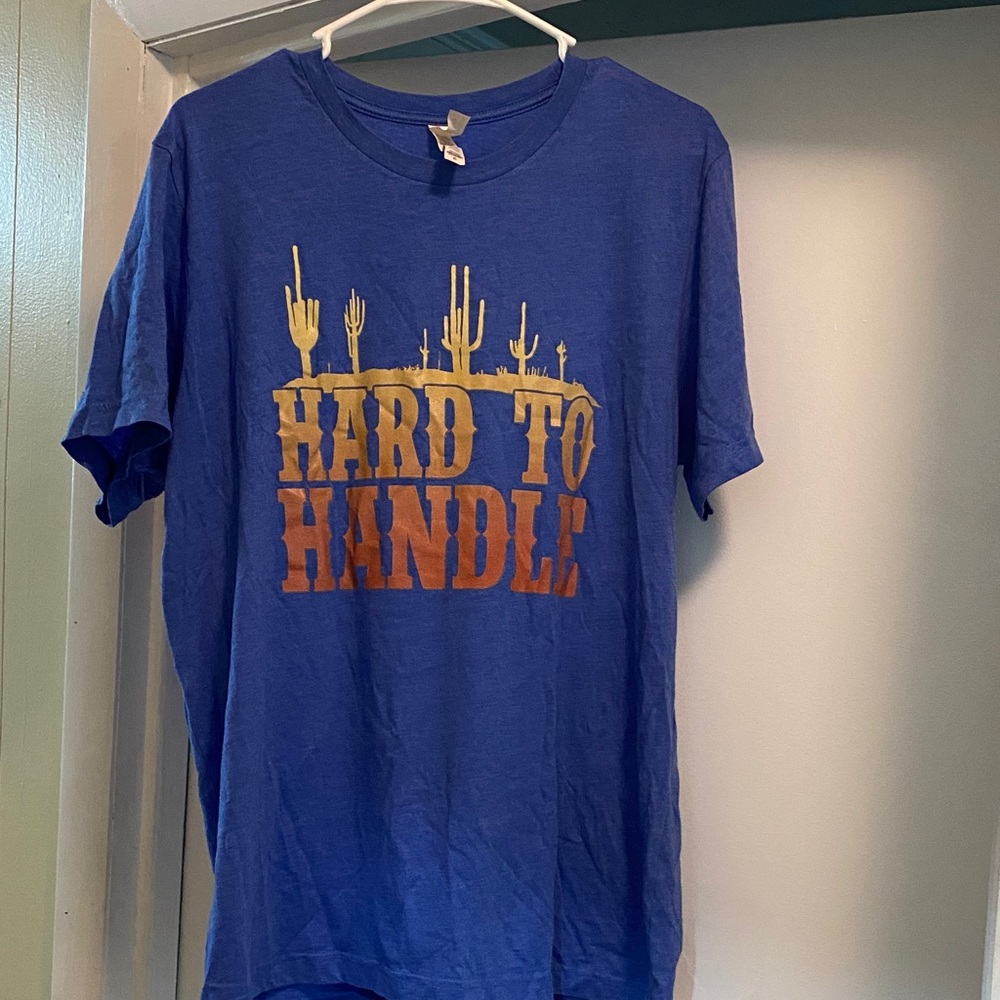 Bella Canvas Blue Tee with Yellow Design